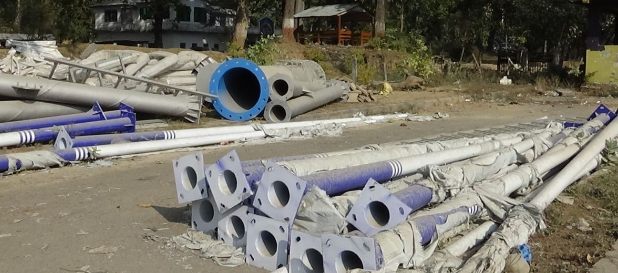 विद्युतका कङ्क्रिट पोल उत्पादन सुरु 